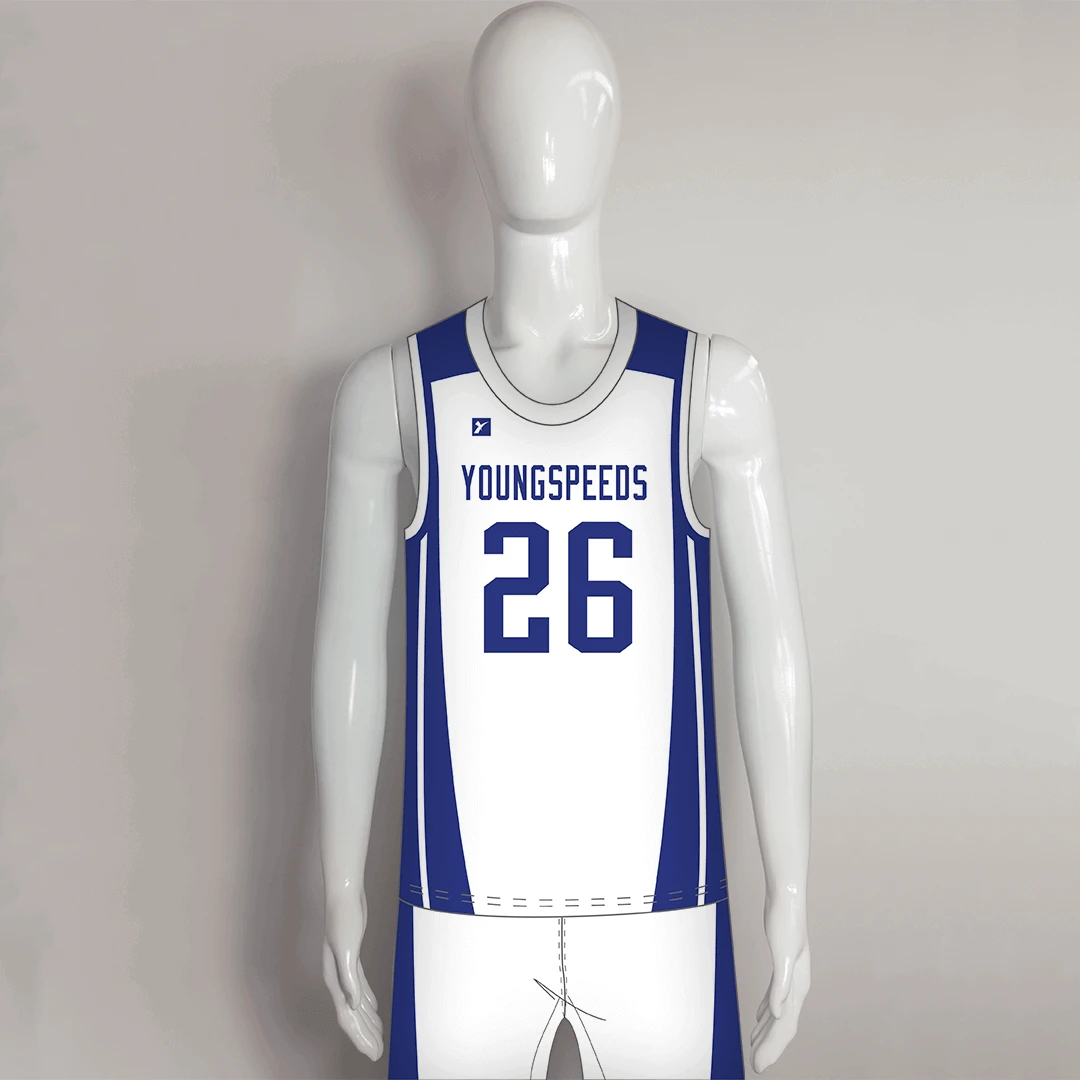 BSKX9 Plain White Custom Girls Basketball Uniforms 1 BSKX9 Plain White Custom Girls Basketball Uniforms