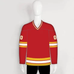 YoungSpeeds Shop 8 HJC118 Calgary Flames 1989 Away Blank Custom Retro Hockey Jerseys