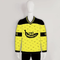 HJC165 Go Bananas Sublimated Custom Made Hockey Jerseys