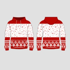 Xmas Trees And Snowflake Pattern Christmas Custom Hoodies Sweatshirts