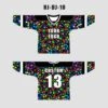 Colorful Abstract Art Custom EDM Merch Hockey/Basketball/Baseball Jerseys