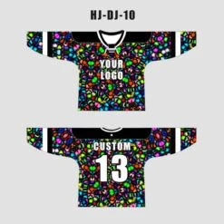 Colorful Abstract Art Custom EDM Merch Hockey/Basketball/Baseball Jerseys
