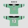 Aquamarine Trippy Kaleidoscope Custom EDM Laced Hockey/Basketball/Baseball Jerseys