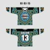 Turquoise Kaleidoscope Abstract Fractal Custom EDM Hockey/Basketball/Baseball Jerseys