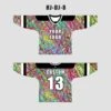 Abstract Colorful Lines Custom EDM Artist Hockey/Basketball/Baseball Jerseys