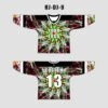 Psychedelic Fluorescent Flower Custom EDM DJ Hockey/Basketball/Baseball Jerseys