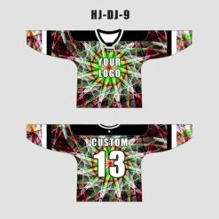 Psychedelic Fluorescent Flower Custom EDM DJ Hockey/Basketball/Baseball Jerseys