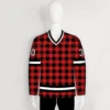 HJCDP16 Buffalo Plaid Blank Custom Hockey Team Jerseys