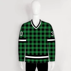 HJCDP16 Buffalo Plaid Blank Custom Hockey Team Jerseys -YoungSpeeds Shop DP19 front