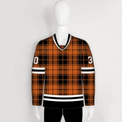 HJCDP1 Tartan Plaid Sublimated Custom Blank Hockey Jerseys -YoungSpeeds Shop DP2 front