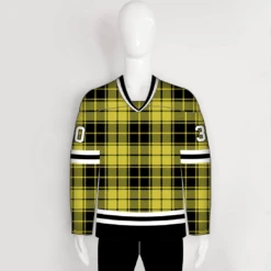 HJCDP1 Tartan Plaid Sublimated Custom Blank Hockey Jerseys -YoungSpeeds Shop DP3 front