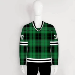 HJCDP1 Tartan Plaid Sublimated Custom Blank Hockey Jerseys -YoungSpeeds Shop DP4 front