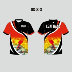 DSX3 Dart Board In Flame Red Black Custom Darts Jerseys -YoungSpeeds Shop DS X 3