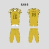 X2 Gold And Camo Blank Customized Football Uniforms Packages