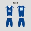 X3 Blue Sublimated Blank Custom High School Football Uniforms