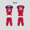 Z1 Red And Navy Adult Youth Custom Football Uniforms