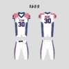 Z2 Patriotic White Custom Adult Youth Football Jerseys Pants