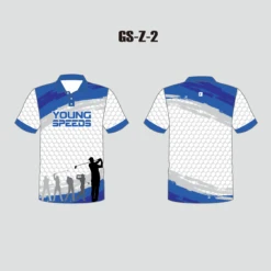 Z2 Hexagon Pattern Fully Sublimated Custom Golf Polos Shirts