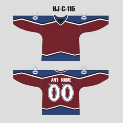 HJC115 1996 Colorado Avalanche Blank Custom Retro NHL Jerseys -YoungSpeeds Shop HJ C 115