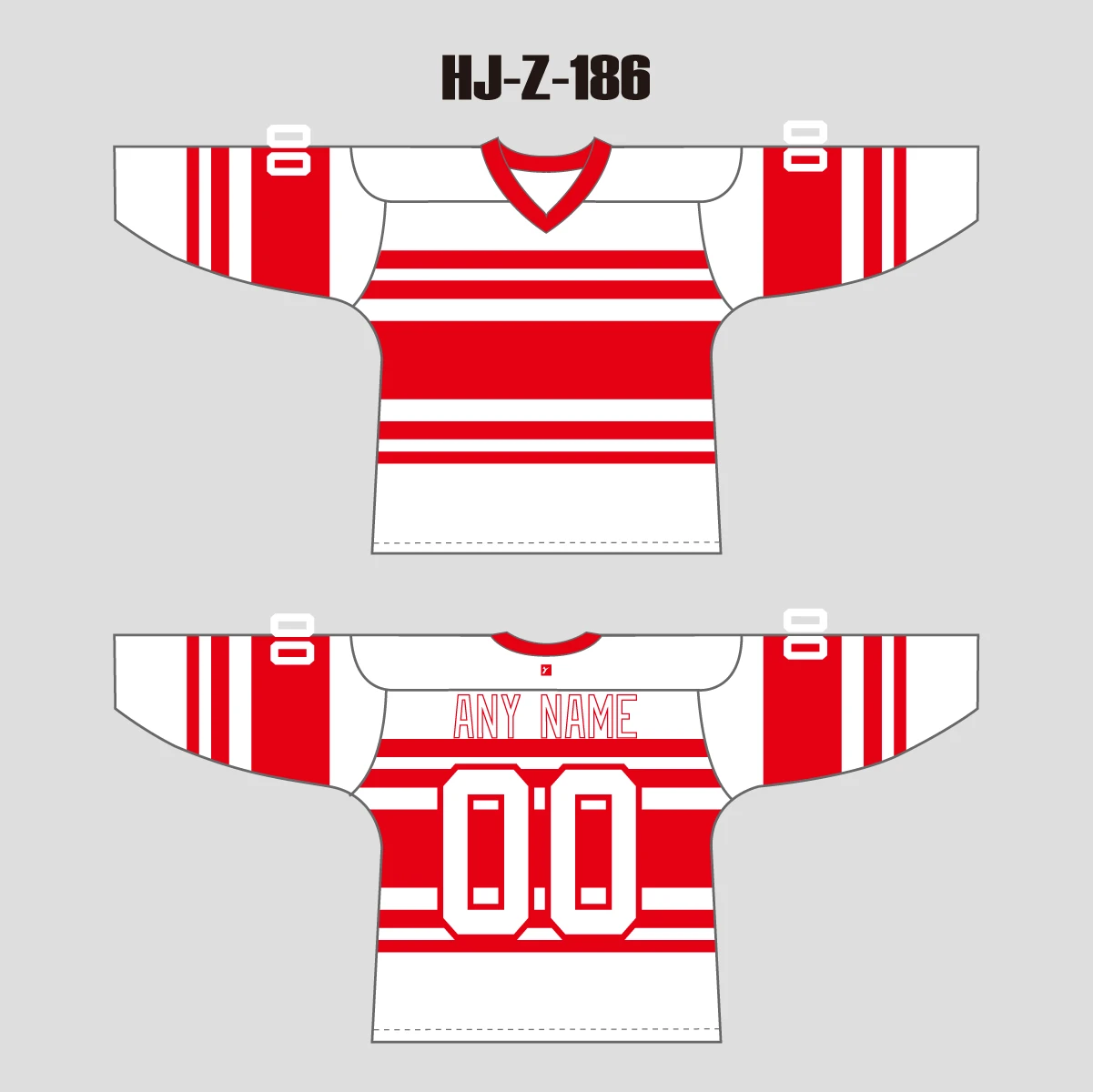 HJZ186 Detroit Red Wings 1992 Vintage Blank Custom Hockey Jerseys 3 HJZ186 Detroit Red Wings 1992 Vintage Blank Custom Hockey Jerseys - Image 3