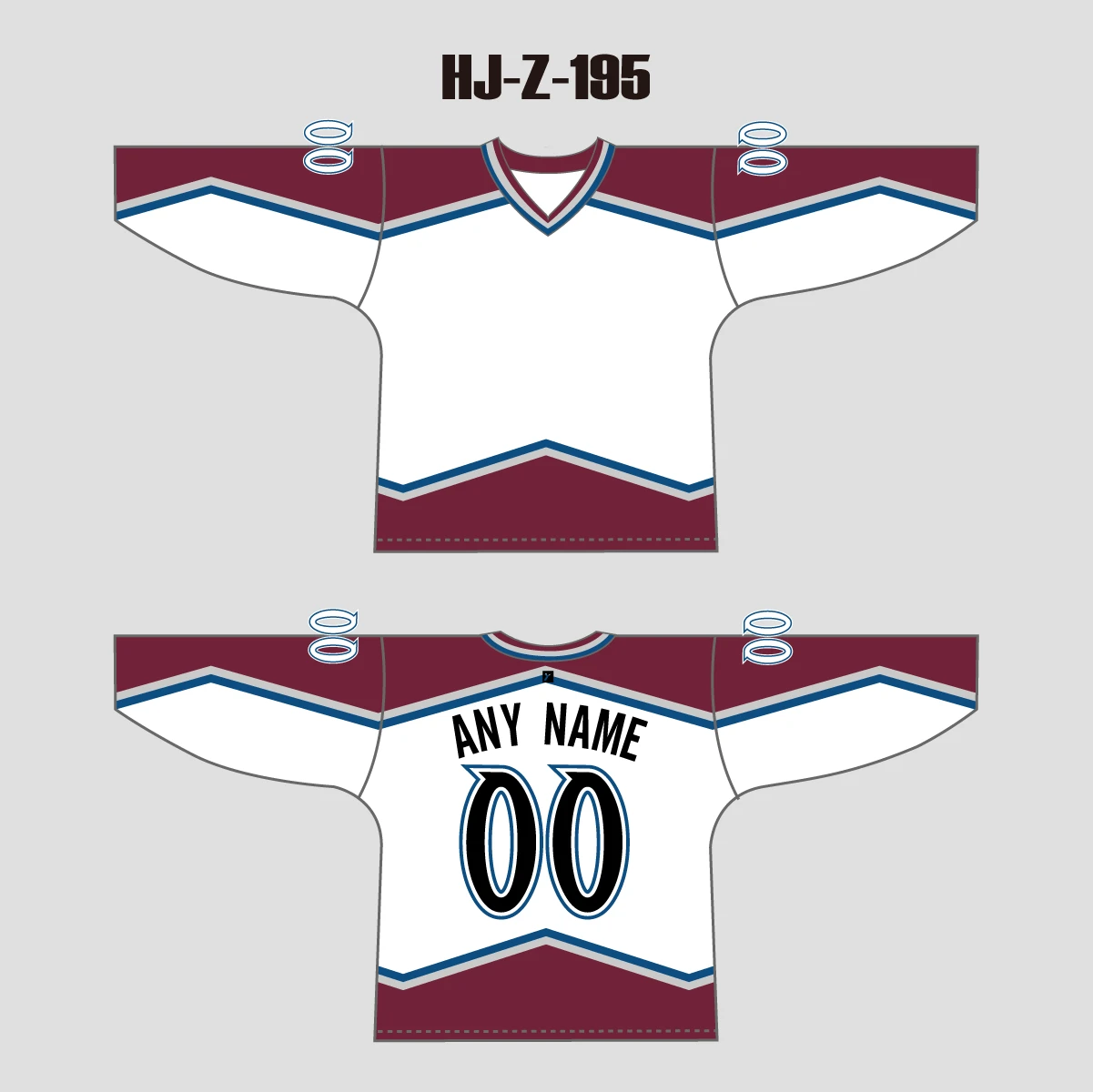 HJZ195 2001 Colorado Avalanche Custom Blank Hockey Jerseys 3 HJZ195 2001 Colorado Avalanche Custom Blank Hockey Jerseys - Image 3