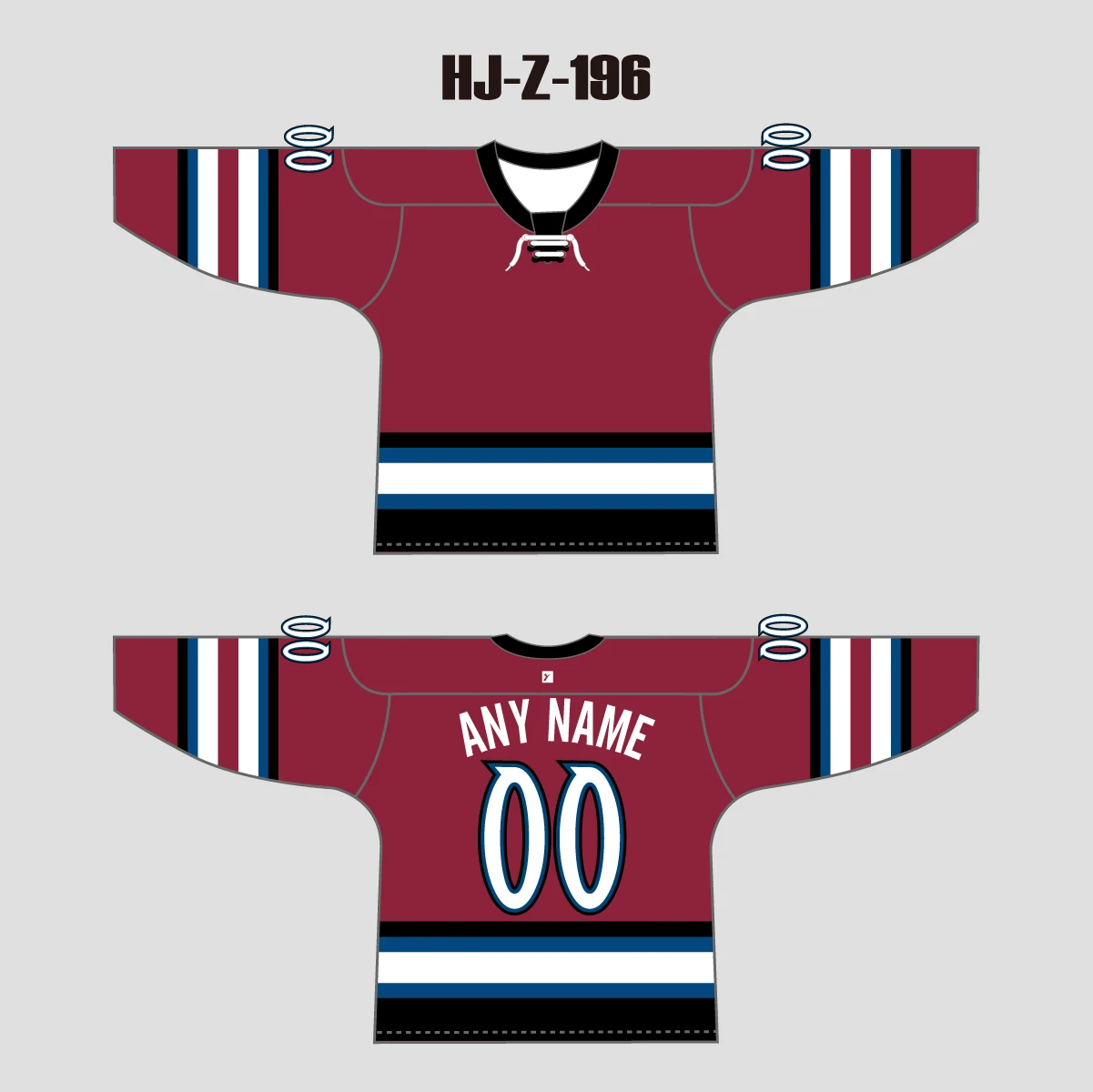 HJZ196 Colorado Avalanche 2002 Sublimated Custom Blank Hockey Jerseys 3 HJZ196 Colorado Avalanche 2002 Sublimated Custom Blank Hockey Jerseys - Image 3