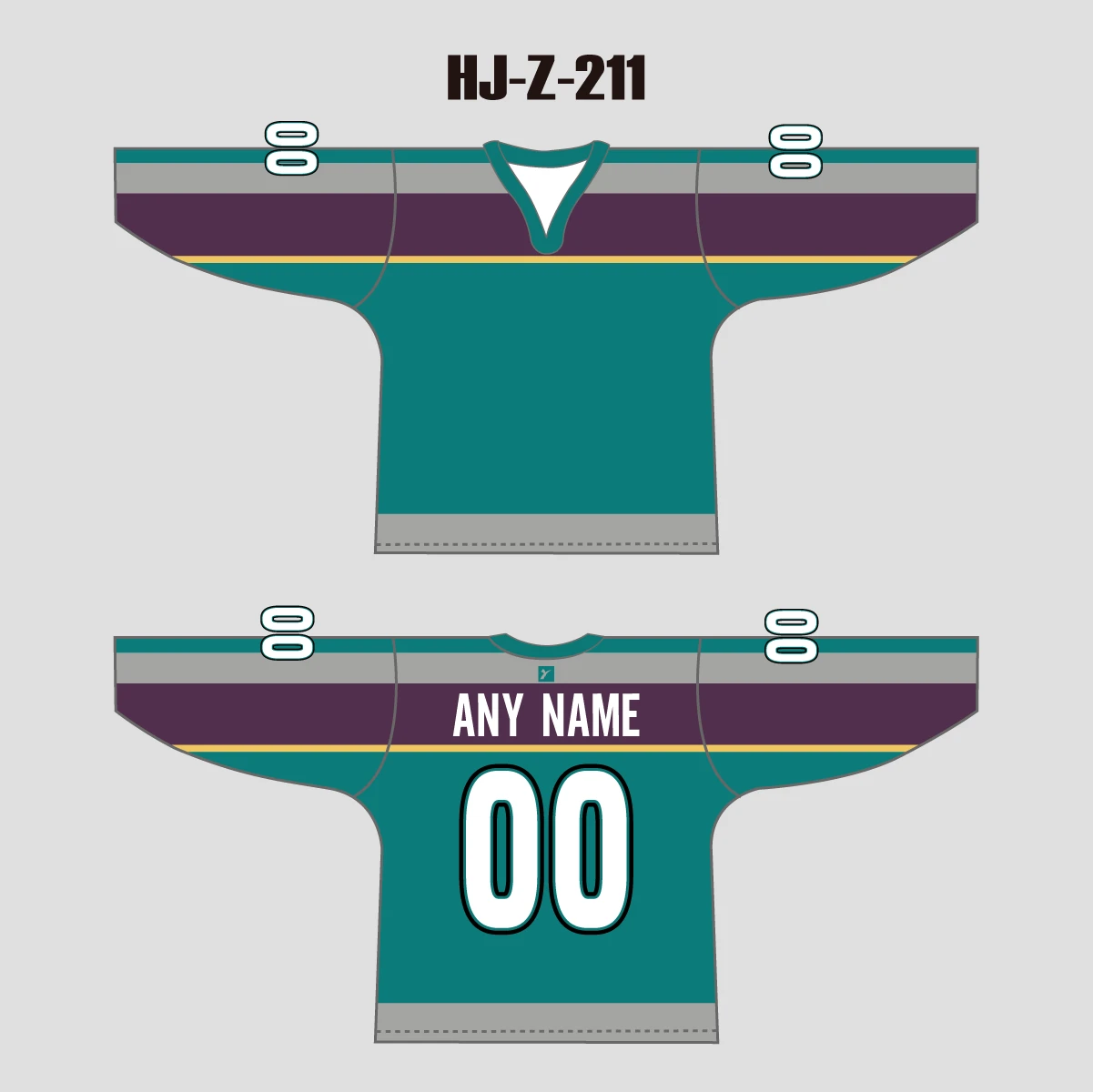 HJZ211 Anaheim Mighty Ducks 1998 Blank Custom Sublimated Hockey Jerseys 3 HJZ211 Anaheim Mighty Ducks 1998 Blank Custom Sublimated Hockey Jerseys - Image 3