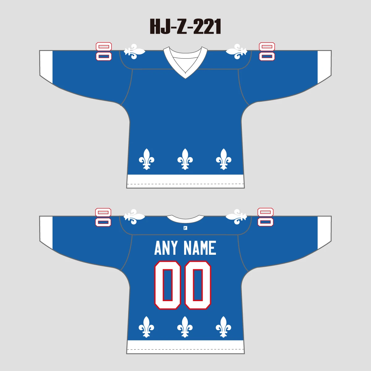 HJZ222 Quebec Nordiques 1992 Blank Custom Sublimated Hockey Uniforms 4 HJZ222 Quebec Nordiques 1992 Blank Custom Sublimated Hockey Uniforms - Image 4