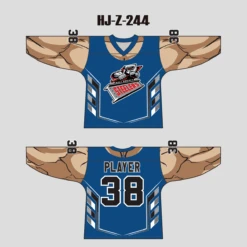 HJZ244 Muscle Man Sublimated Custom Hockey Jerseys -YoungSpeeds Shop HJ Z 244
