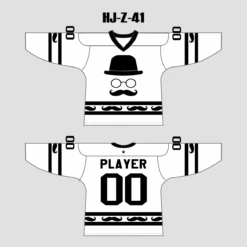 HJZ41 Beard Black White Sublimated Custom Hockey Jerseys -YoungSpeeds Shop HJ Z 41 28d083fd dfb0 438e 9888 d2b4eb32374f