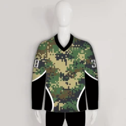 Urban Military Green Digital Camo Custom Made Hockey Jerseys