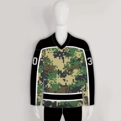Urban Military Green Digital Camo Custom Made Hockey Jerseys -YoungSpeeds Shop HJC A2 Front