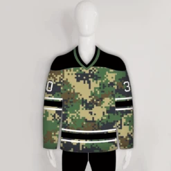 Urban Military Green Digital Camo Custom Made Hockey Jerseys -YoungSpeeds Shop HJC A3 Front