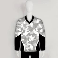Snow Digital Camo Pattern 2 Hockey Jerseys Custom Made
