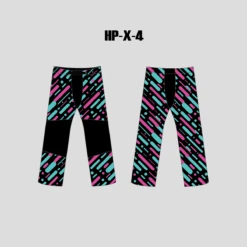 X4 Abstract Lines Custom Inline And Roller Hockey Pants