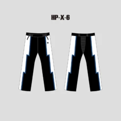 X6 Lightning Black Custom Roller And Inline Hockey Pants