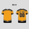Yellow/Black/White Sublimated Custom Hockey Shirts