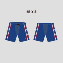 X3 Blue And Stars Sublimated Custom Hockey Pant Shells
