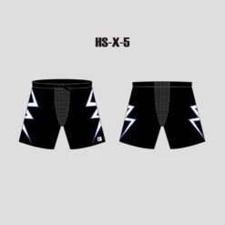 X5 Black And Lightning Sublimated Custom Ice Hockey Shells