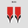 HSX5 Red Black White Custom Adult Youth Hockey Socks