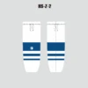 HSZ2 Sublimated White Custom Team Hockey Socks
