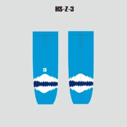 HSZ3 Blue Sublimated Custom Adult Hockey Socks