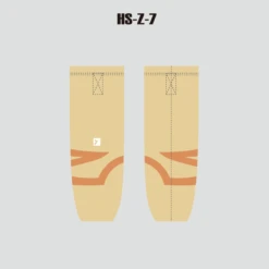 HSZ7 Light Yellow Custom Polyester Dry Fit Hockey Socks