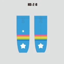 HSZ8 Polyester Sublimated Custom Youth Kids Hockey Socks