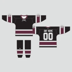 Z5 Sublimated Black Custom Team Hockey Jerseys Socks