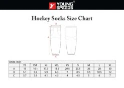 HSZ4 Sublimated Custom Camouflage Hockey Socks -YoungSpeeds Shop HockeySocksSizeChart 01 7fca36f2 14e3 4e26 8a5b b36acd72ec04