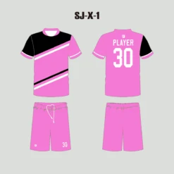 X1 Pink Men's And Women's Custom Soccer Jerseys And Shorts