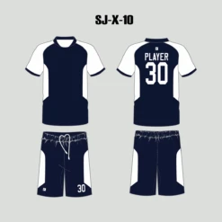 X10 Navy White Custom Men's And Women's Soccer Jerseys