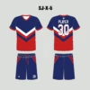X5 Red Blue Custom Blank Soccer Jerseys For Youth And Adults