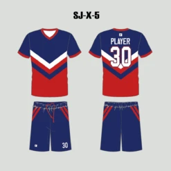 X5 Red Blue Custom Blank Soccer Jerseys For Youth And Adults